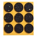 Antirutsch-Pads, selbstklebend, schwarz, 9 St. | Ø 28 mm | Stärke: 3 mm (9 Stk.)