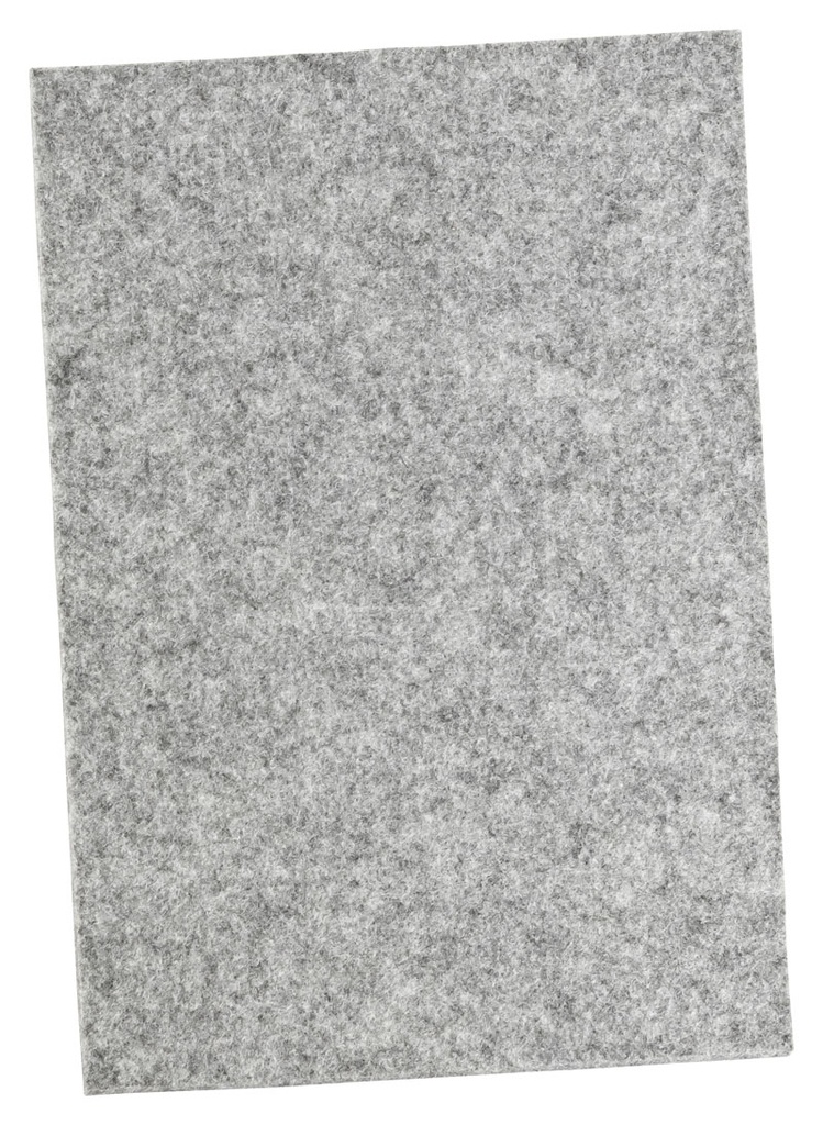 Filzplatte selbstkl. PREMIUM - 5,0 mm stark, A4, grau | 210 x 297 mm | grau
