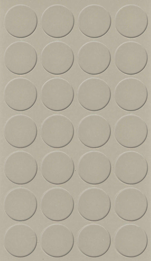 Selbstklebende Abdeckkappen f. Möbel - Ø 20 mm | Dekor: "Steingrau" (28 Stk.)