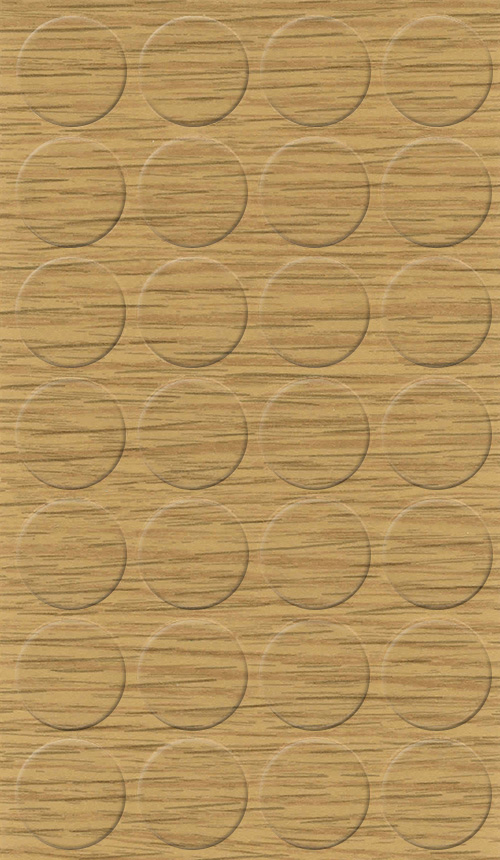 Selbstklebende Abdeckkappen f. Möbel - Ø 20 mm | Dekor: "Eiche" (28 Stk.)