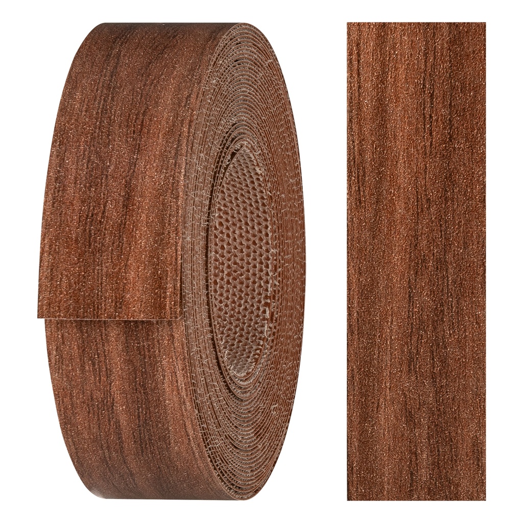 Melaminkantenumleimer m. Schmelzkleber, (L) 5 m | (B) 21 mm | Dekor: Nussbaum real