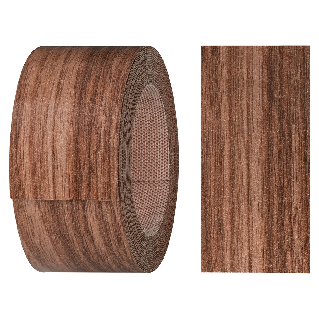 Melaminkantenumleimer m. Schmelzkleber, (L) 5 m | (B) 40 mm | Dekor: Nussbaum real