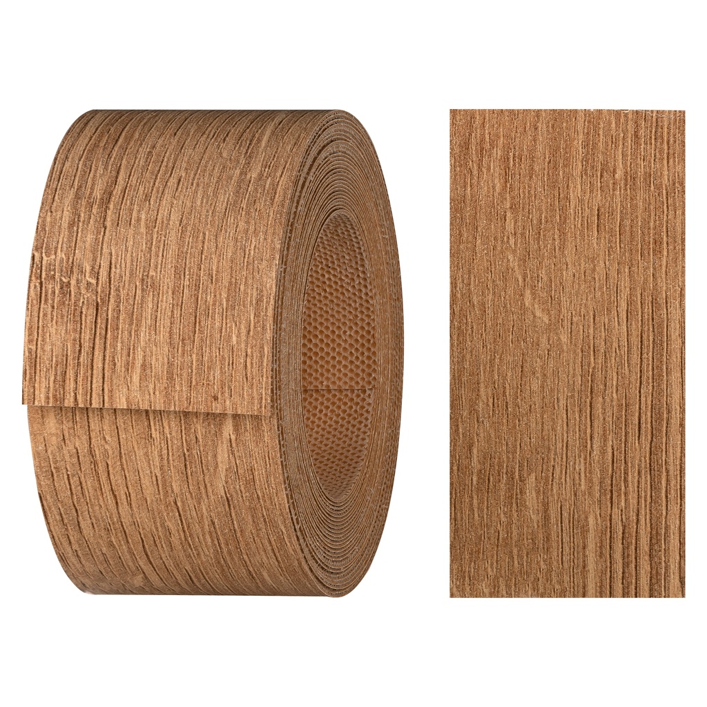 [24400297V-L5] Melaminkantenumleimer m. Schmelzkleber, (L) 5 m | (B) 40 mm | Dekor: Eiche Riva