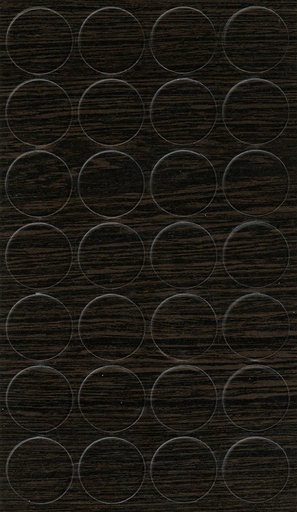 [250407V-D20] Selbstklebende Abdeckkappen f. Möbel - Ø 20 mm | Dekor: "Zierbelkiefer" (28 Stk.)