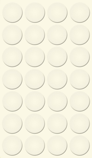 [250320V-D20] Selbstklebende Abdeckkappen f. Möbel - Ø 20 mm | Dekor: "Weiß-warm" (28 Stk.)