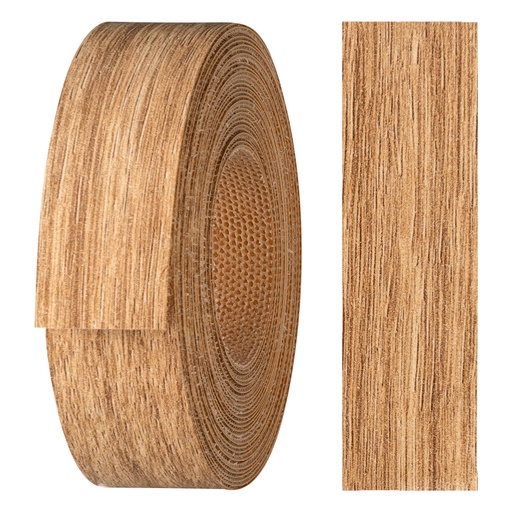 [24210188V-L5] Melaminkantenumleimer m. Schmelzkleber, (L) 5 m | (B) 21 mm | Dekor: Eiche Africa