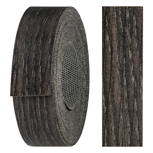 [24210210V-L5] Melaminkantenumleimer m. Schmelzkleber, (L) 5 m | (B) 21 mm | Dekor: Eiche Graphit