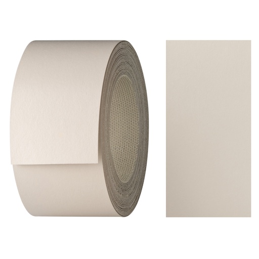 [24400287V-L5] Melaminkantenumleimer m. Schmelzkleber, (L) 5 m | (B) 40 mm | Dekor: Beige grau