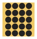 Filzgleiter selbstkl. SOFT - 1,0 mm stark, schwarz