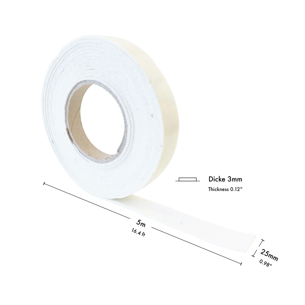 Filzstreifen selbstkl. STANDARD-3,0mm stark (L) 5m