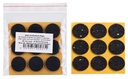 Antirutsch-Pads, selbstklebend, schwarz | Ø 28 mm | Stärke: 3 mm (18 Stk.)