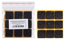 Antirutsch-Pads, selbstklebend, schwarz | 30 x 30 mm | Stärke: 3 mm (18 Stk.)