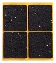 Antirutsch-Pads, selbstklebend, schwarz, 4 St. | 48 x 48 mm | Stärke: 3 mm (4 Stk.)