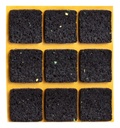 Antirutsch-Pads, selbstklebend, schwarz, 9 St. | 30 x 30 mm | Stärke: 3 mm (9 Stk.)