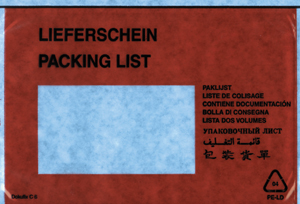 Begleitpapiertaschen aus 50my LDPE (250 Stk.) | C6 | 'Lieferschein/Rechnung'