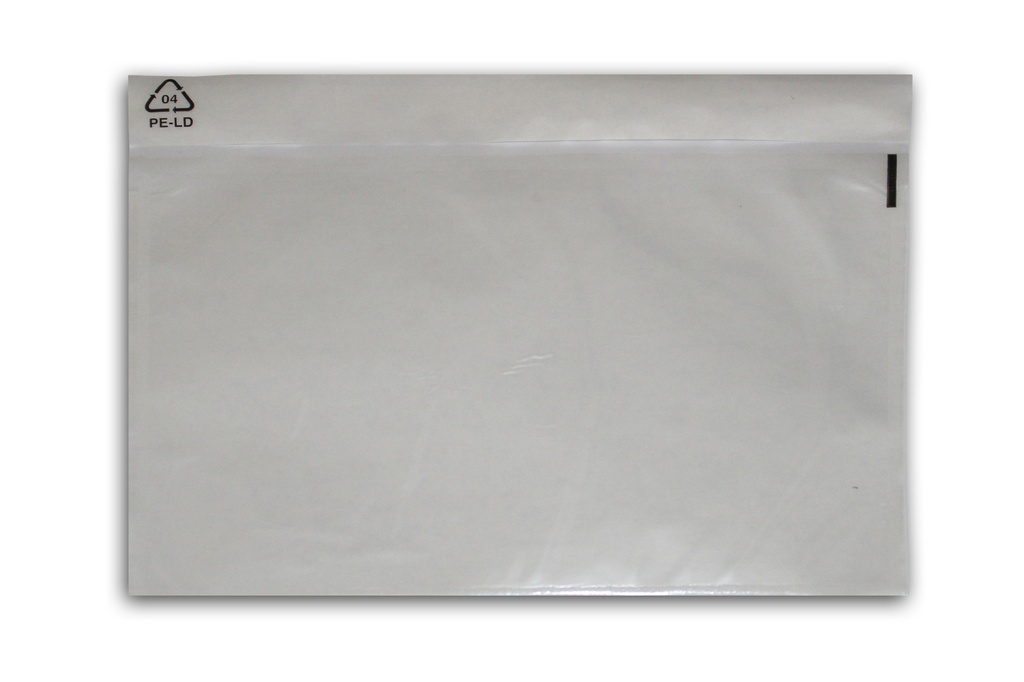 Begleitpapiertaschen aus 50my LDPE (250 Stk.) | DIN lang | Neutral, ohne Druck