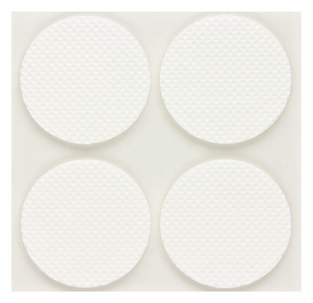 EVA-Pads, selbstklebend, weiß, Einzelstreifen | Ø 45 mm | Stärke: 3 mm (4 Stk.)