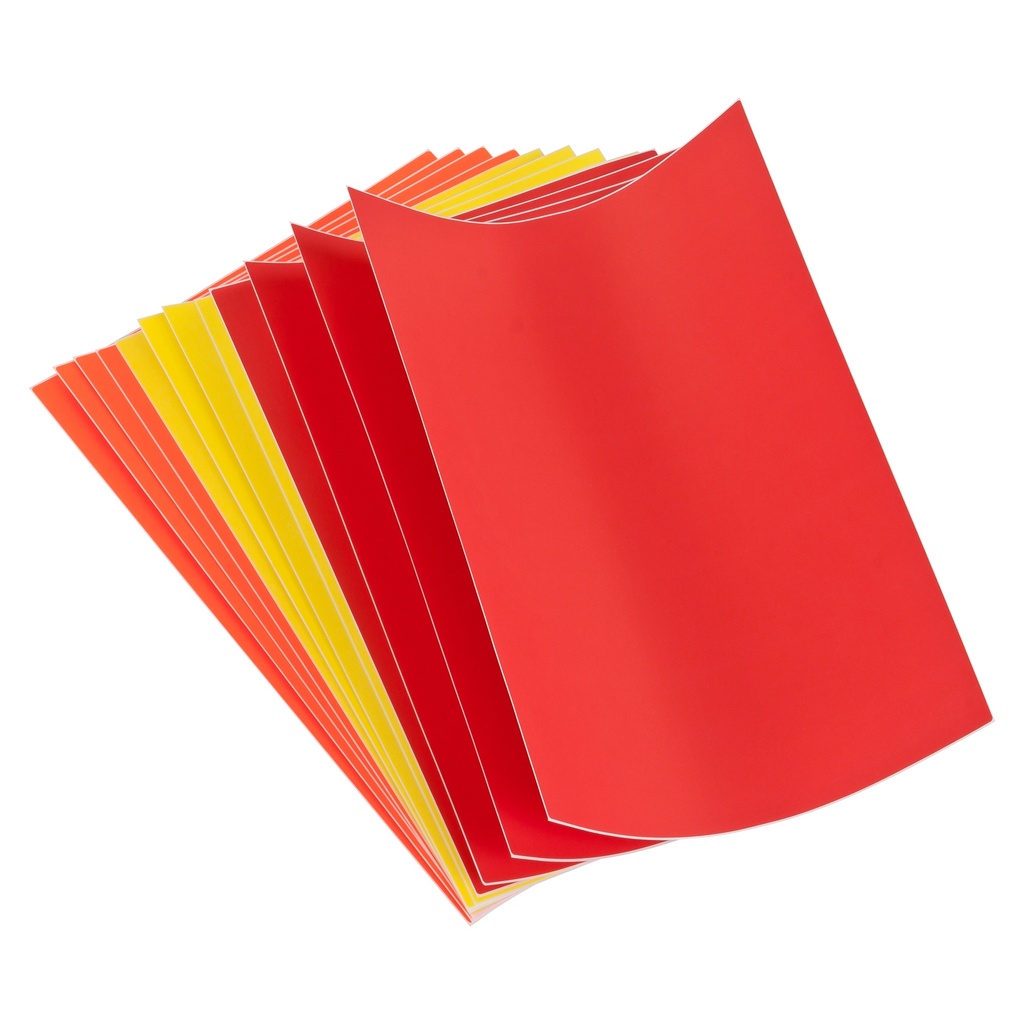 Einzelblatt-Etiketten festhaft. DIN A4 (500 Blatt) | rot