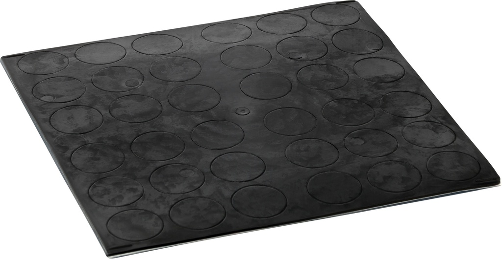 Elastikpuffer - zylindrisch, schwarz | Ø 18mm | Höhe: 1,0mm (36 Stk./Streifen)