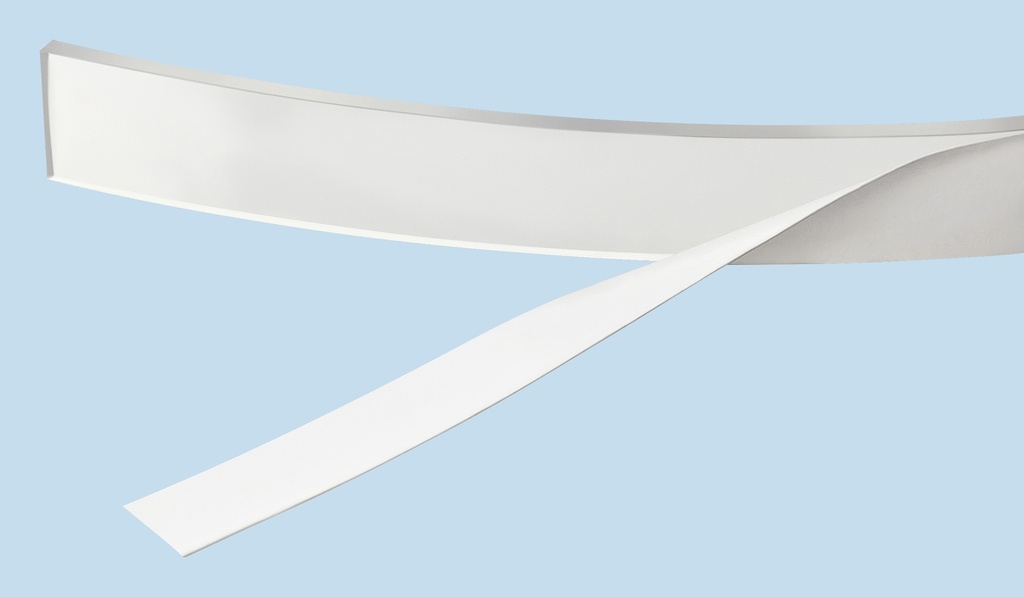 Elastikpuffer/Polyurethan - Streifen, transparent | (L) 5,5 m (B) 10mm (H) 1,6 mm