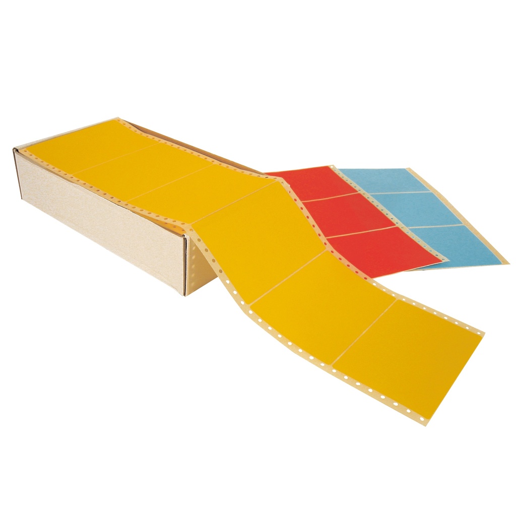 Endlos-Etiketten festhaftend (B) 149 mm (L) 99,6mm | rot, 1500 Blatt