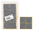 Filzgleiter sk SLIM-1,7 mm, grau, quadr. | 50 x 50 mm (40 Stk.)