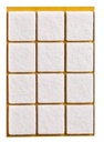 Filzgleiter sk STANDARD-3,0 mm, weiß, quadr. | 25 x 25 mm (120 Stk.)