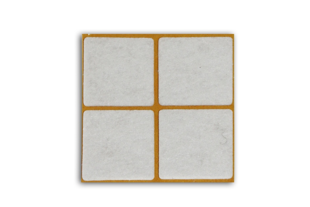 Filzgleiter sk STANDARD-3,0 mm, weiß, quadr. | 50 x 50 mm (40 Stk.)