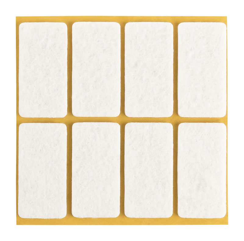 Filzgleiter sk STANDARD-3,0 mm, weiß, rechteckig | 20 x 40 mm (80 Stk.)