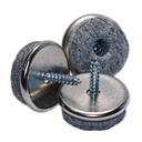 Filzgleiter zum Schrauben (100 Stk.) | Ø 24 mm