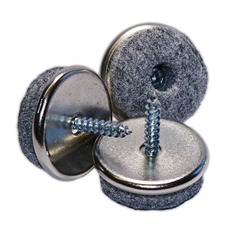 Filzgleiter zum Schrauben (100 Stk.) | Ø 22 mm