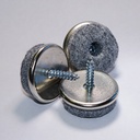 Filzgleiter zum Schrauben (100 Stk.) | Ø 18 mm