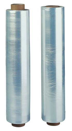 Hand-Stretchfolie, transparent, 1a-Qualität | Stärke: 17 my (B) 500mm (L) 300m