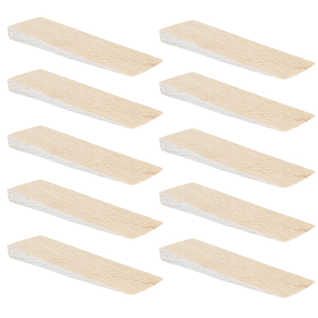 Hartholzkeile aus Buche natur (10 Stück) | (LxBxH) 65 x 20 x 6 mm