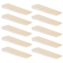 Hartholzkeile aus Buche natur (10 Stück) | (LxBxH) 65 x 20 x 6 mm