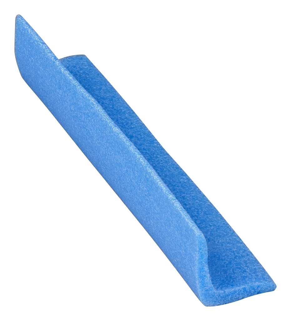 Kantenschutz L-Winkel aus PE-Schaum, OCEAN GREEN| 50 x 50 x 1000 mm | Raumgewicht: +/- 33 Kg/m3 (240 Stangen = 240 lfm.)