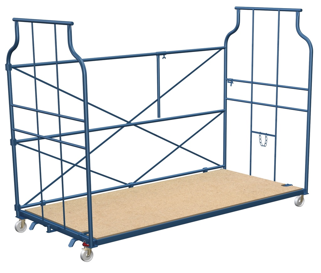 [4000V-C2500] Möbel-Corlette inkl. Stapelklauen, Traglast: 600kg | Außenmaße (BxTxH): 2500x1150x1800 mm