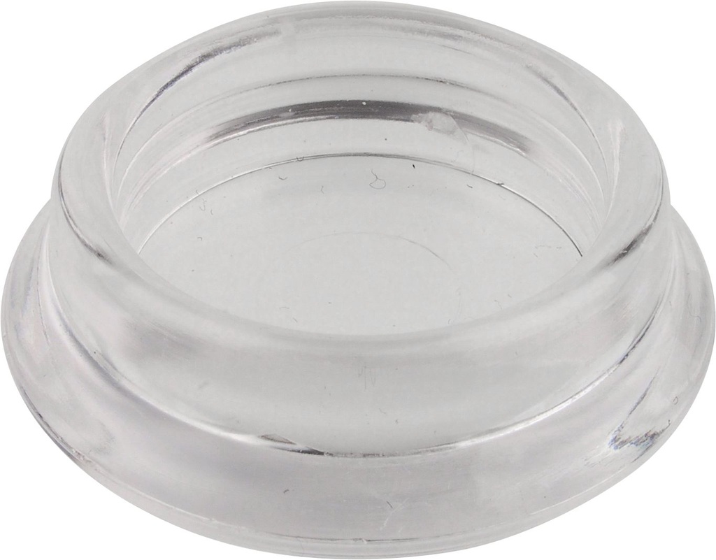 Möbeluntersetzer - durchsichtig, rund (25 Stück) | Ø innen 30 mm | Ø außen 42 mm
