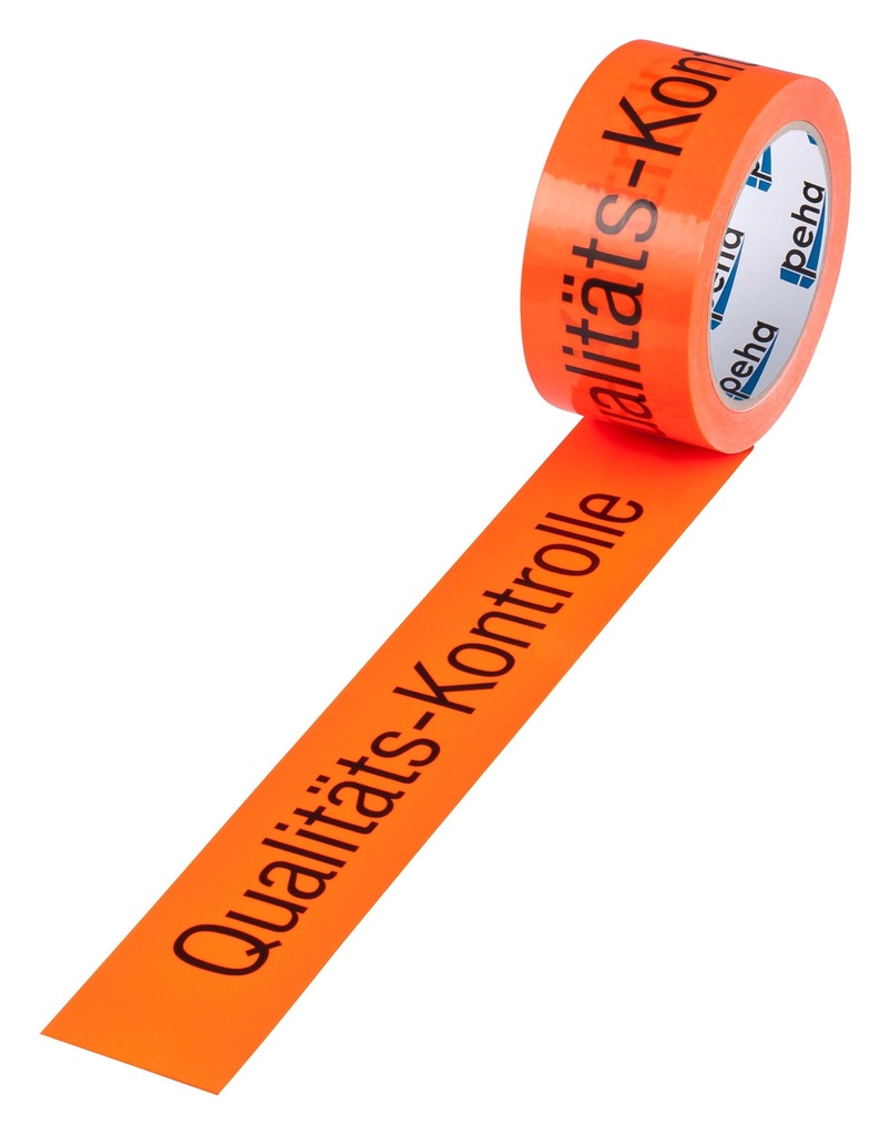 PVC Hinweis-Klebeband (B) 50 mm (L) 66 m | 'Qualitätskontrolle'