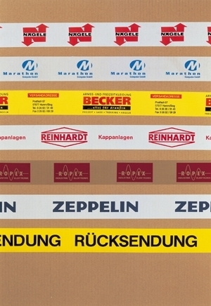 PVC-Klebeband bedruckt mit Naturkautschukkleber, 1-fbg. | Folienstärke/Gesamtstärke: 33my/53my | 50mm x 66 m