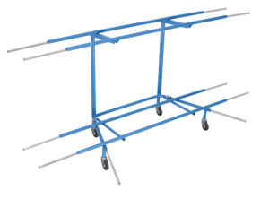 Polster-Garnituren-Wagen, ausziehbar, 2 Etagen Auß | enmaße: B: 2800mm, T: 1100mm, H: 1260mm