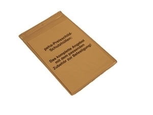 Preisschild-Schutzhüllen m.1 Fach f. A7 aus 140 my | Klar | 82x128mm (100 Stk.)