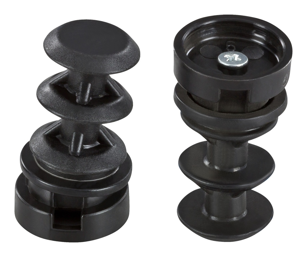 [6068-SC20] QuickClick Basis-Gelenk z. Einstecken, schwarz | Ø-Stahlrohr: 20mm (außen) 16 mm (innen) | 20 Stk.