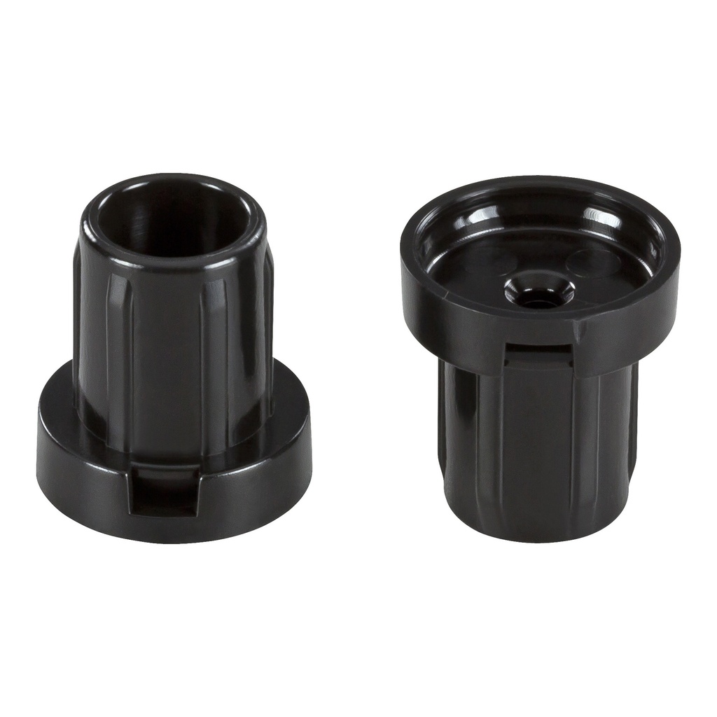 QuickClick Basis-Hülse, schwarz | Ø-Stahlrohr: 20mm (außen) 16 mm (innen) | 20 Stk.