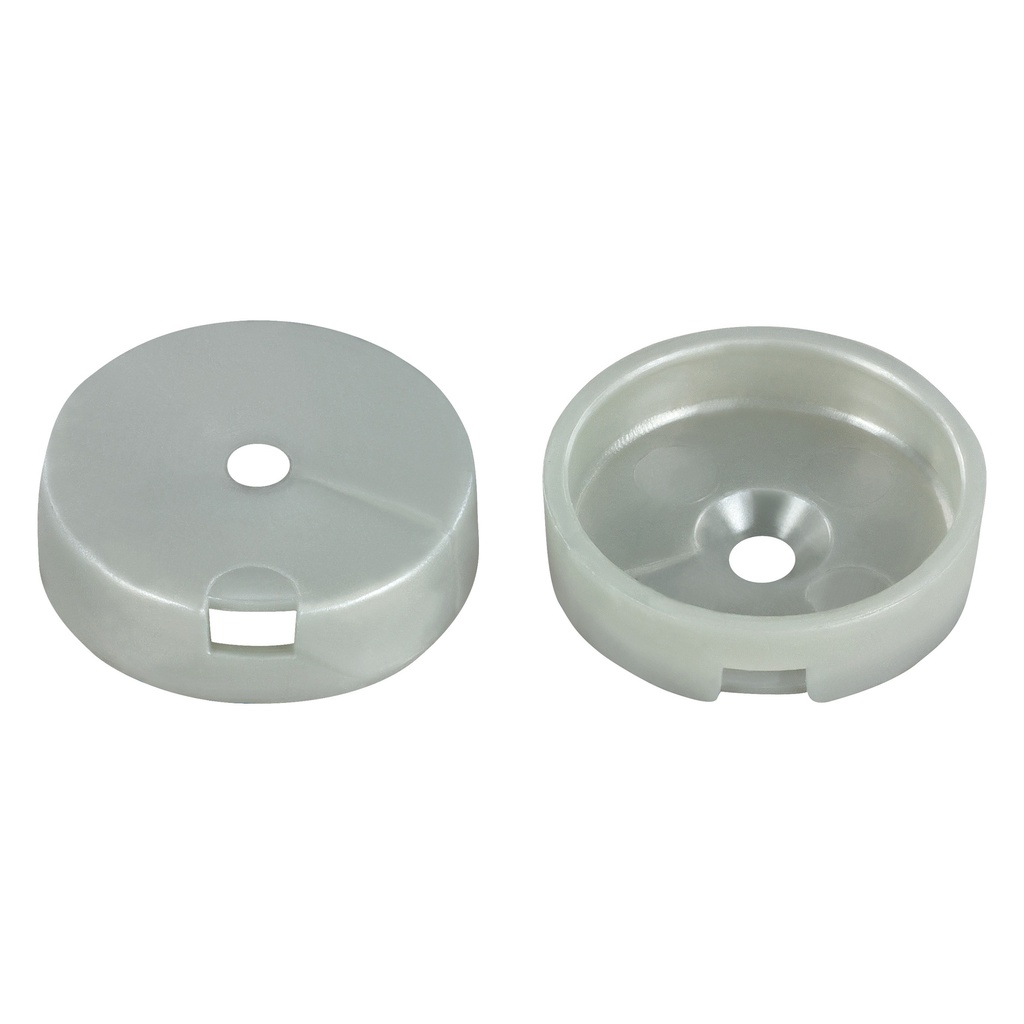 QuickClick Basisteil z. Schrauben, grau  | Ø 30 mm | (20 Stk.)