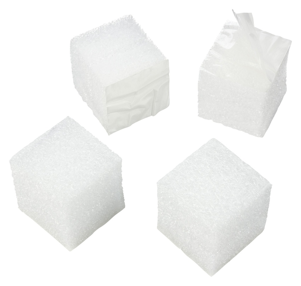 Schaumstoffpads leicht haftend, weiß | (LxBxH) 50 x 50 x 50 mm (500 Stk.)