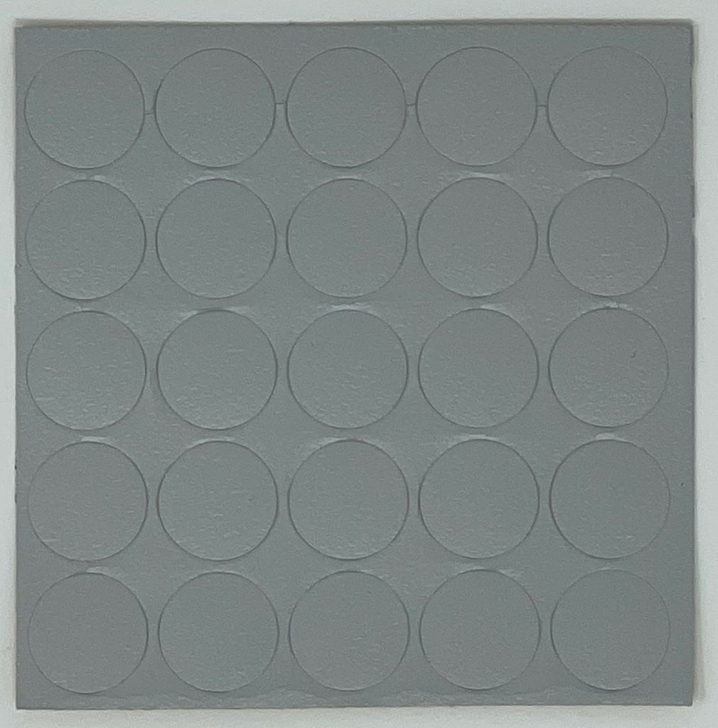 Selbstklebende Abdeckkappen f. Möbel - Ø 14 mm | Dekor: "Perlgrau" (25 Stk.)