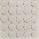 Selbstklebende Abdeckkappen f. Möbel - Ø 14 mm | Dekor: "Weiß-Struktur" (25 Stk.)