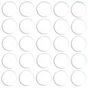 Selbstklebende Abdeckkappen f. Möbel - Ø 14 mm | Dekor: "Weiß-warm" (25 Stk.)