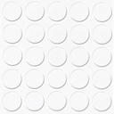 Selbstklebende Abdeckkappen f. Möbel - Ø 14 mm | Dekor: "Alaska Weiß" (25 Stk.)